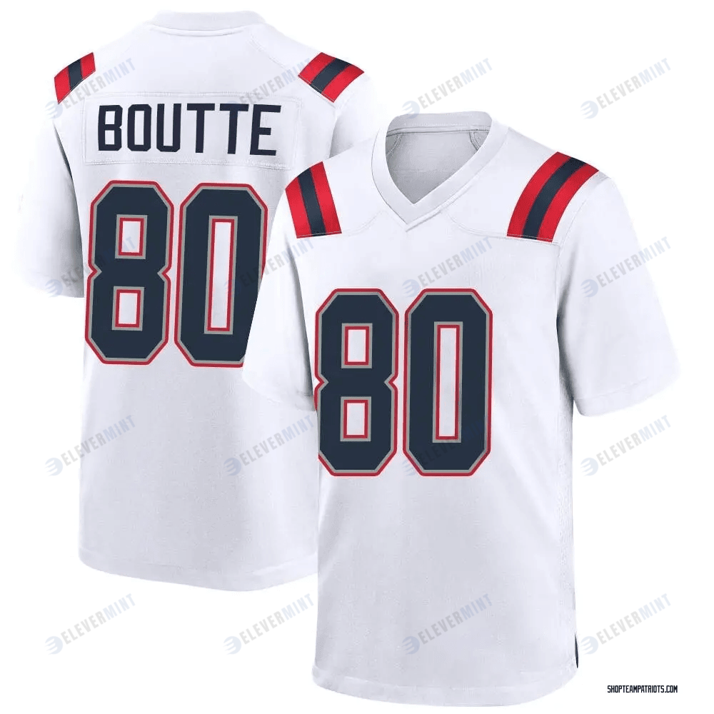 Kayshon Boutte 80 New England Patriots Men Game Jersey - White(S/No)