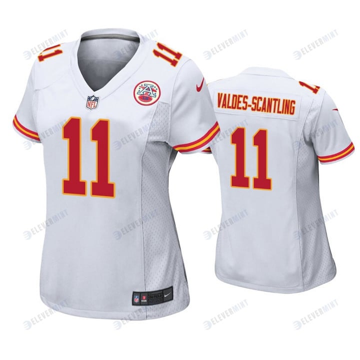 Marquez Valdes-Scantling 11 Kansas City Chiefs Women Game Jersey - White Jersey(S/No)