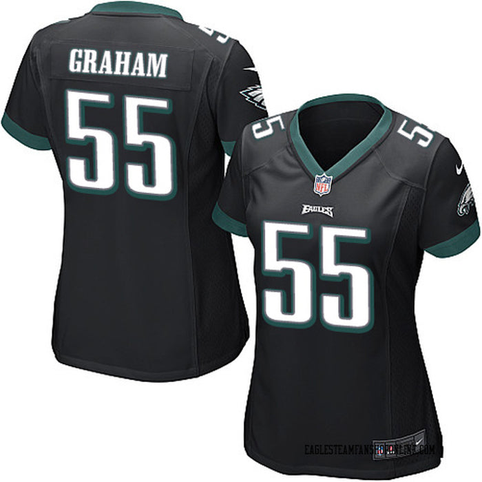 Women's Philadelphia Eagles Brandon Graham Game Jersey - Black(S/Black)