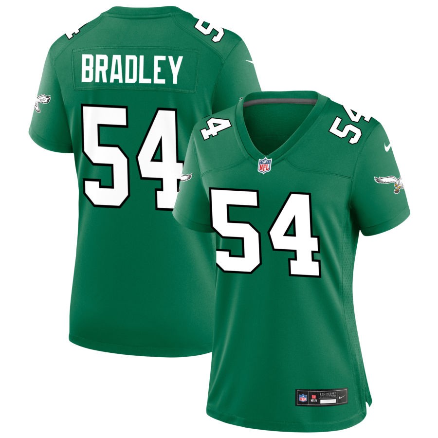 Shaun Bradley Philadelphia Eagles Nike Women's Alternate Game Jersey - Kelly Green(S)
