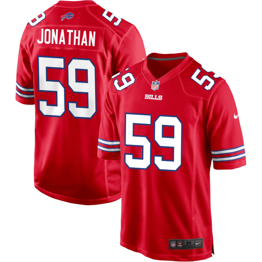 Kingsley Jonathan Buffalo Bills Nike Alternate Game Jersey - Red(S)