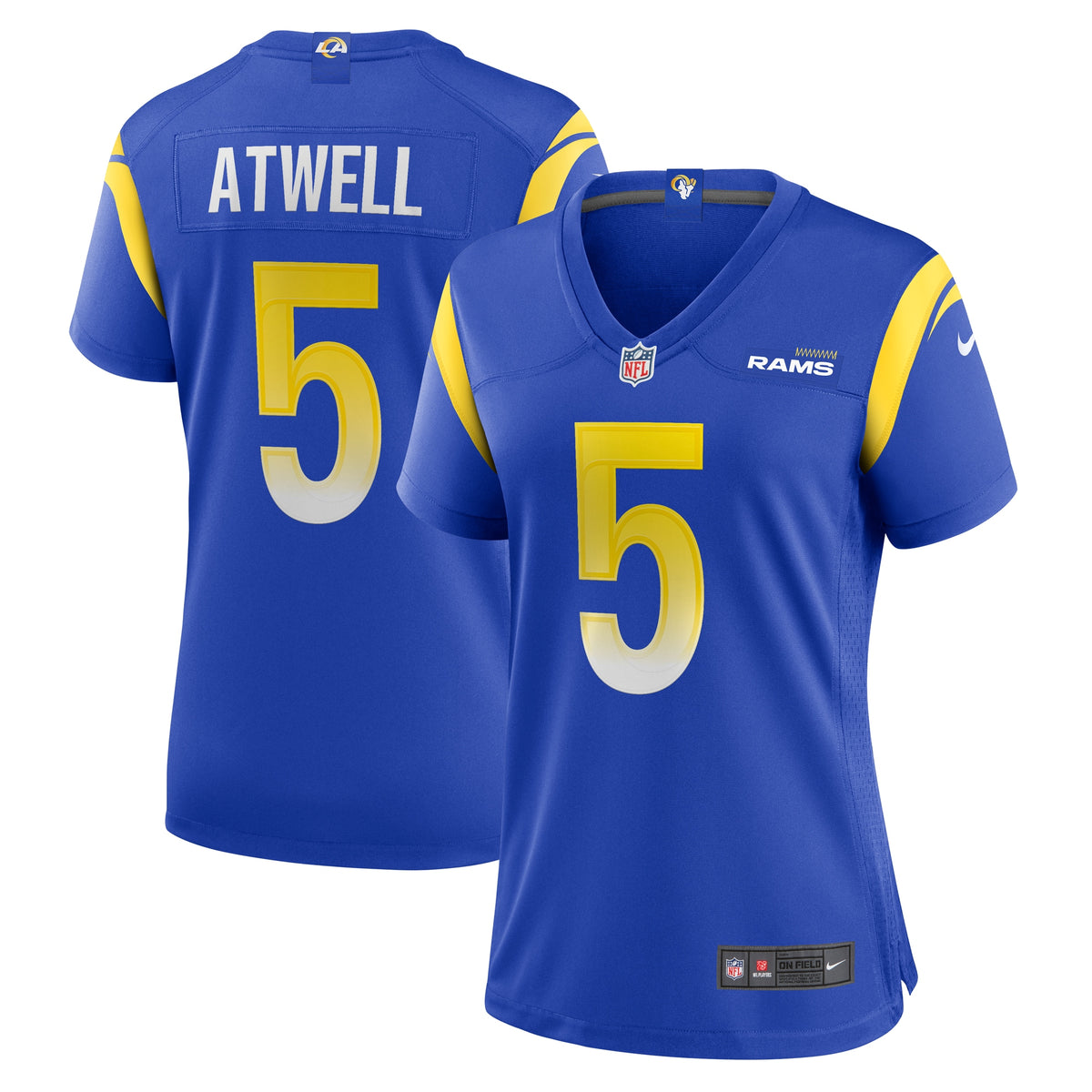 Tutu Atwell Los Angeles Rams Nike Women's Home Game Jersey - Royal(S)