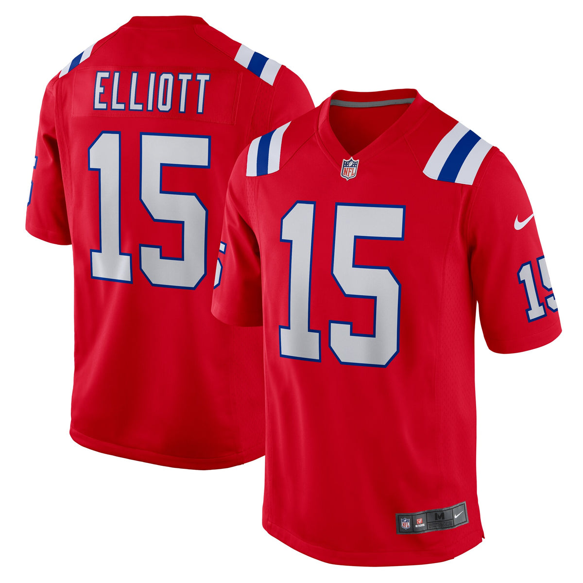 Ezekiel Elliott New England Patriots Nike Male Adult Alternate Game Player Jersey - Red(S)