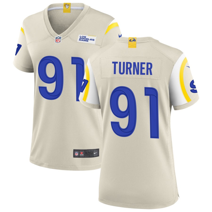 Kobie Turner Nike Los Angeles Rams Women's Game Jersey - Bone(S)