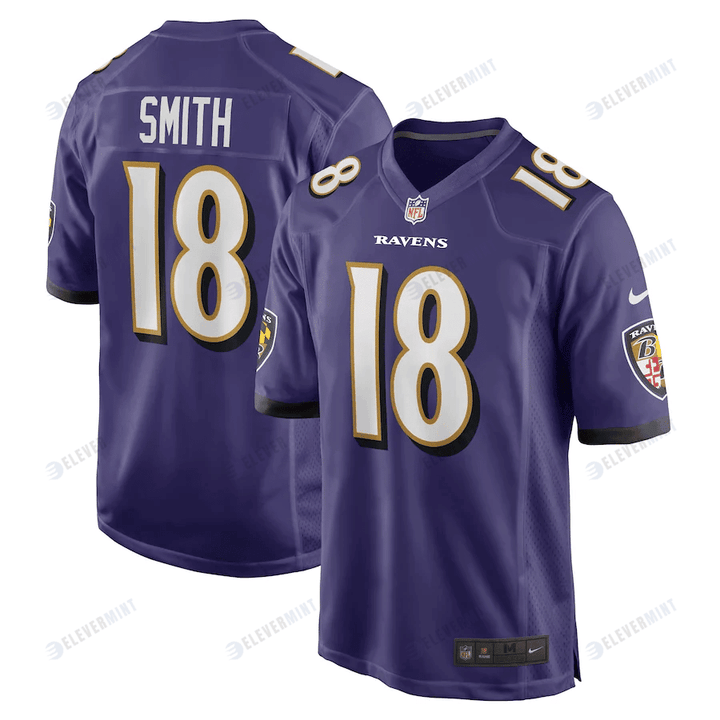 Roquan Smith 18 Baltimore Ravens Game Player Jersey - Purple(S/No)